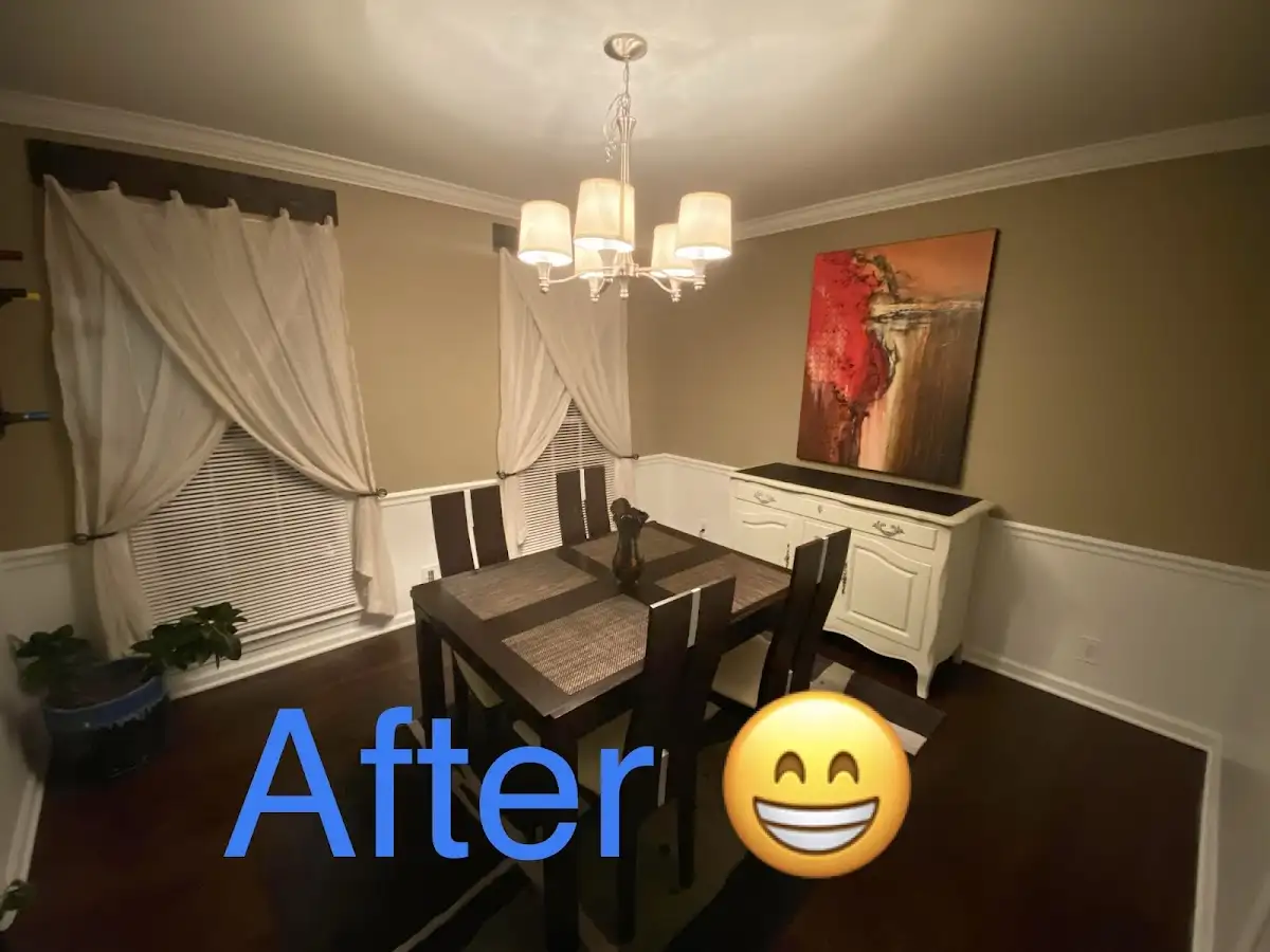 Professional dining room restoration after water damage in Kirtland